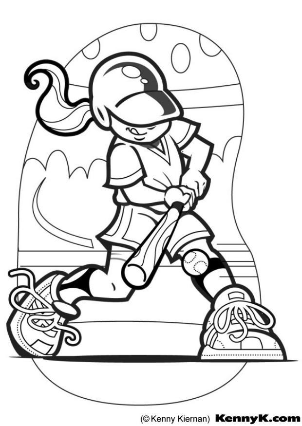 basebol Página para colorir basebol