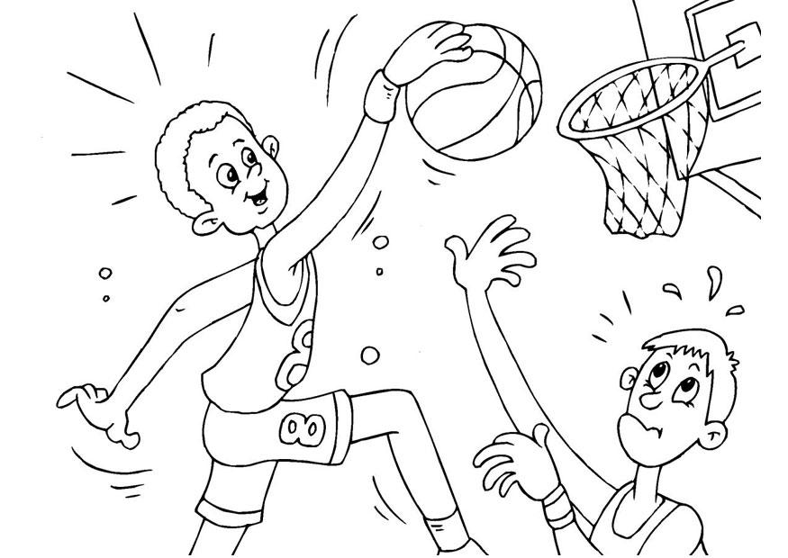 basquete Página para colorir basquete