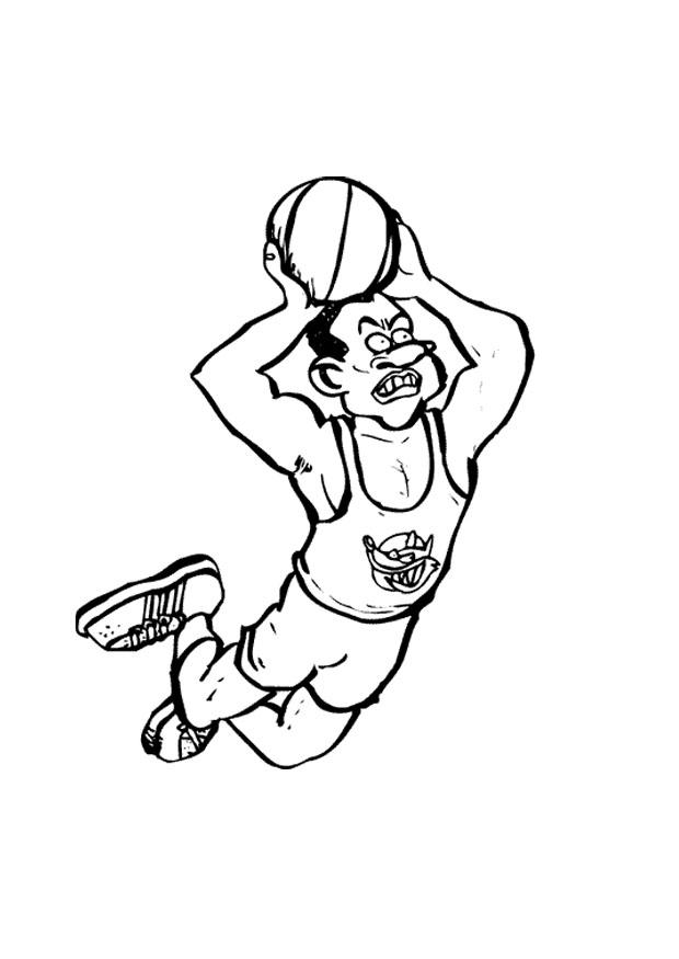 basquete Página para colorir basquete