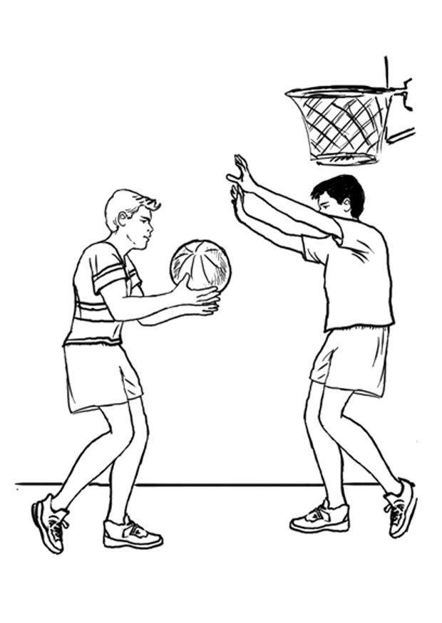 basquete Página para colorir basquete
