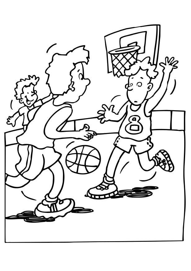basquetebol Página para colorir basquetebol