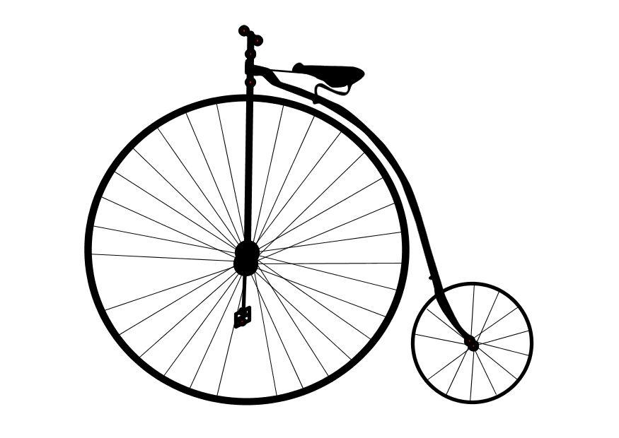 bicicleta antiga Página para colorir bicicleta antiga