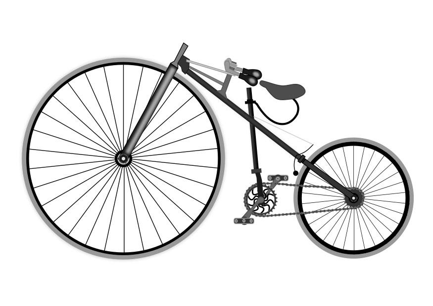 bicicleta antiga Página para colorir bicicleta antiga