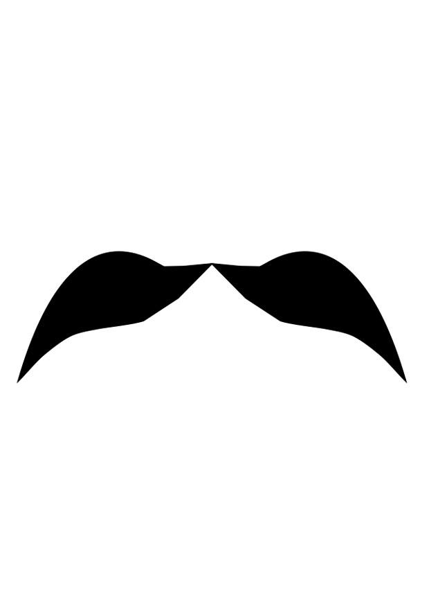 bigode Página para colorir bigode