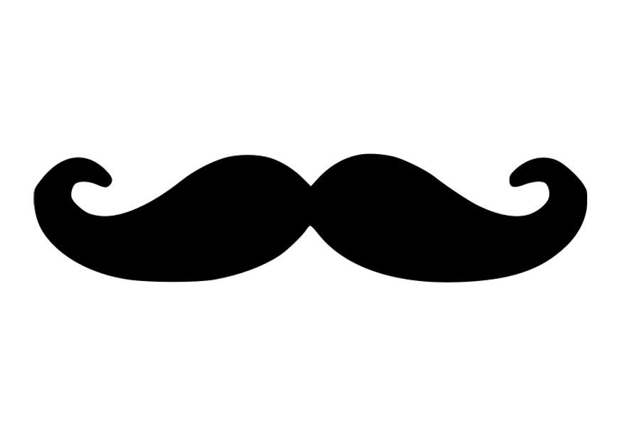 bigode Página para colorir bigode