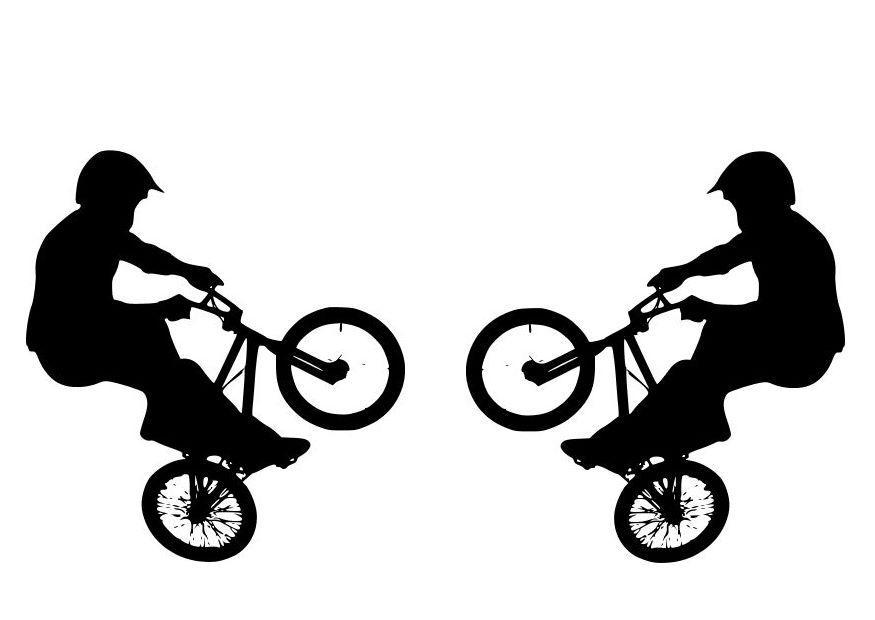 bmx Página para colorir bmx