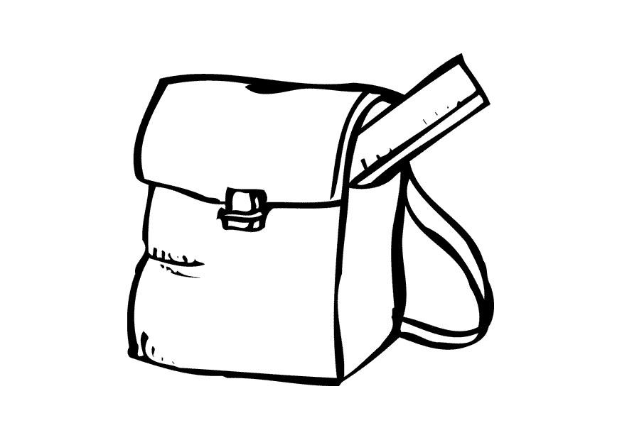bolsa da escola Página para colorir bolsa da escola