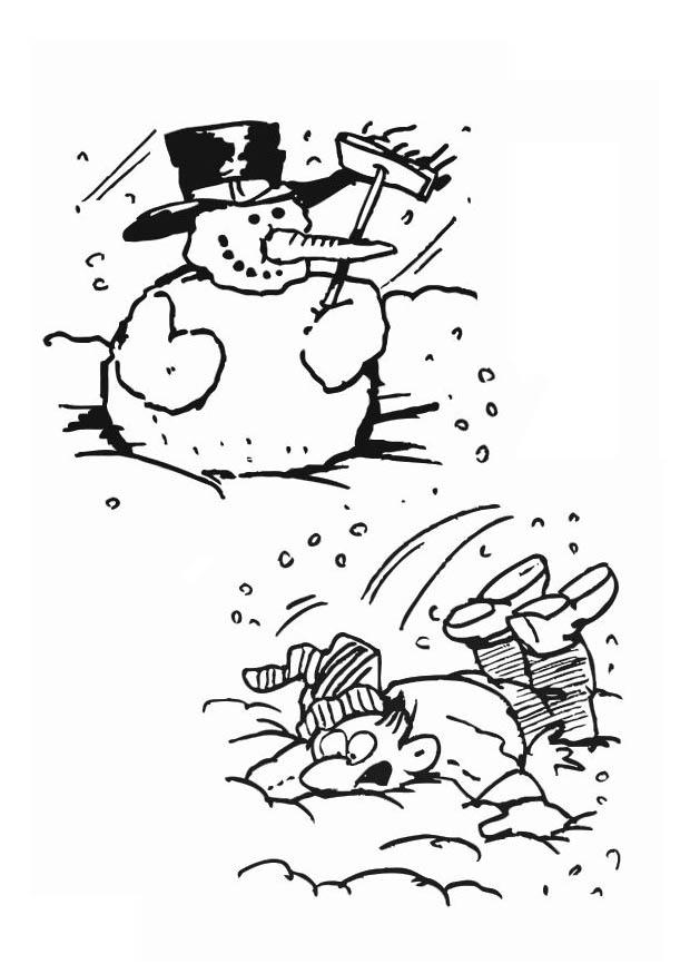 boneco de neve Página para colorir boneco de neve