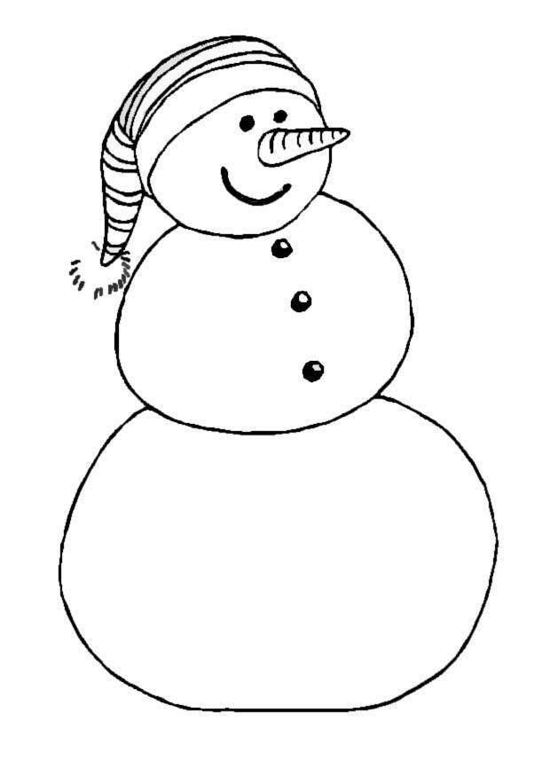 boneco de neve Página para colorir boneco de neve