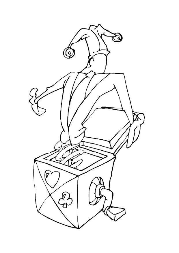 boneco surpresa Página para colorir boneco surpresa