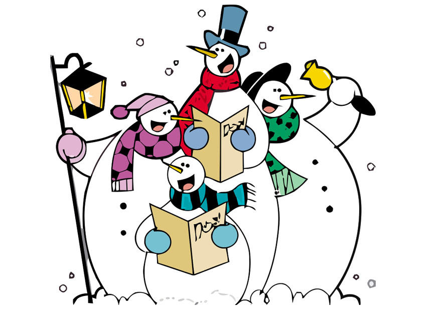bonecos de neve cantando imagem bonecos de neve cantando