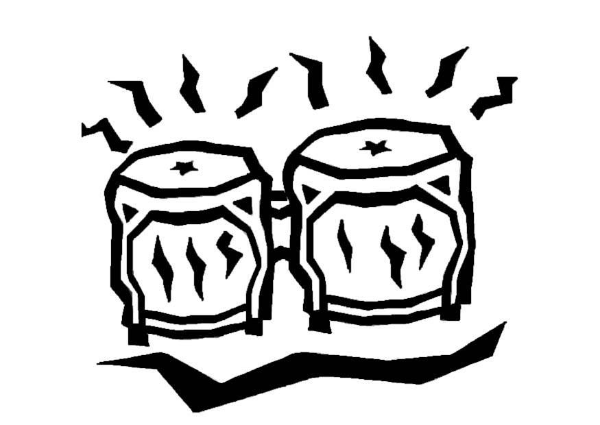 bongos Página para colorir bongos
