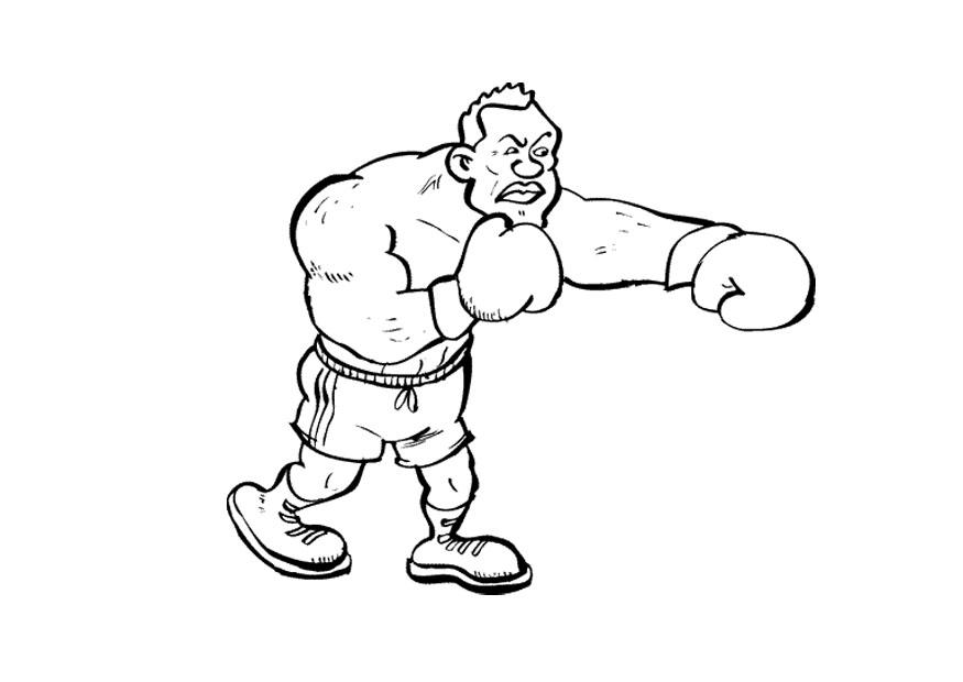 boxe Página para colorir boxe