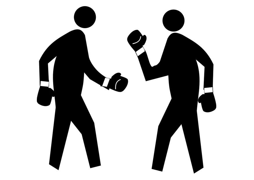 boxe Página para colorir boxe