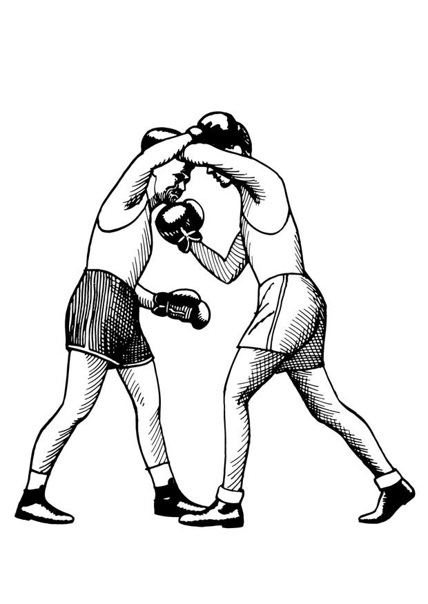 boxe - gancho Página para colorir boxe - gancho