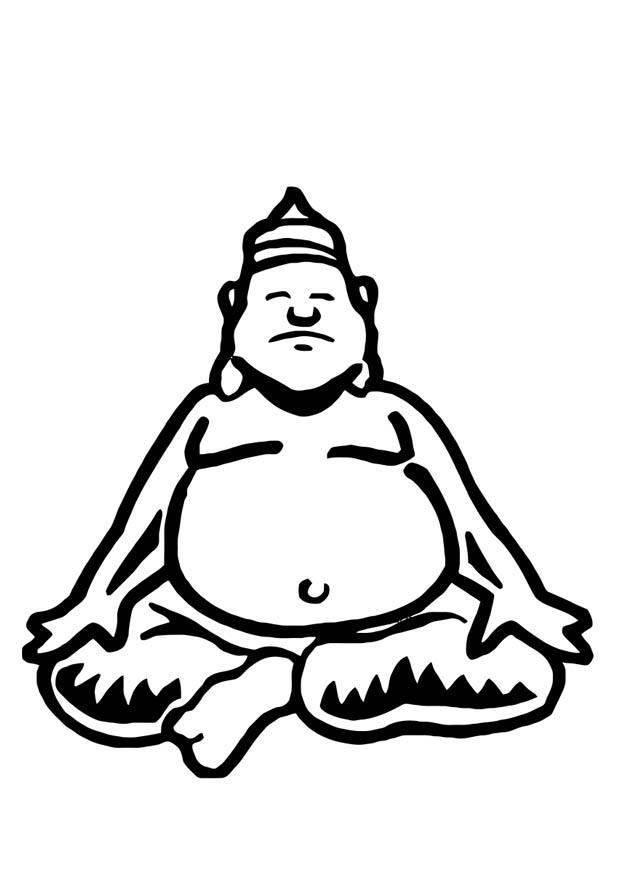 buda Página para colorir buda