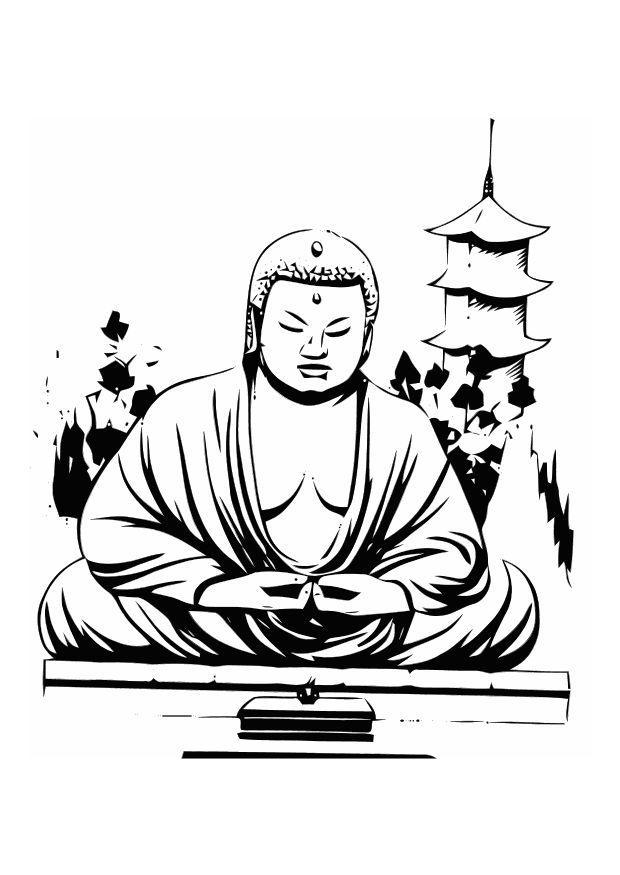 buda Página para colorir buda
