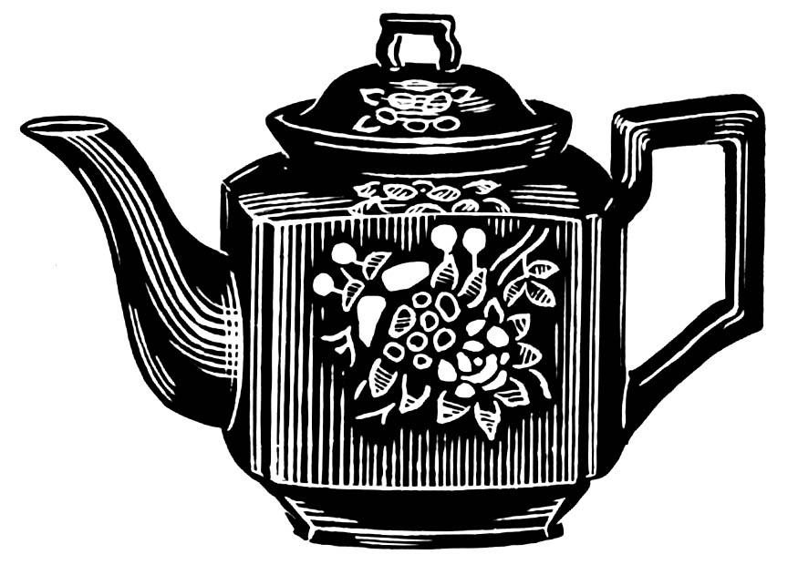 bule de chA¡ Página para colorir bule de chA¡