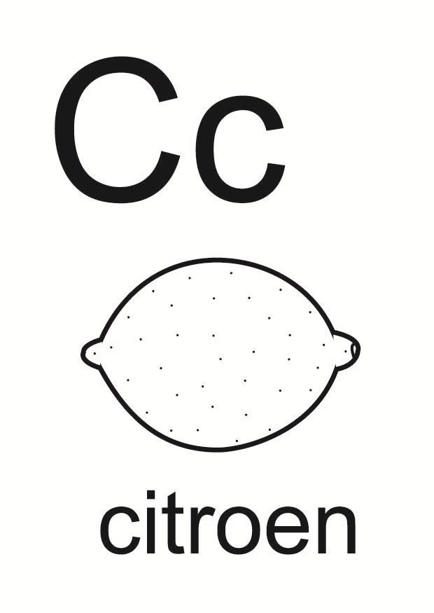 c Página para colorir c