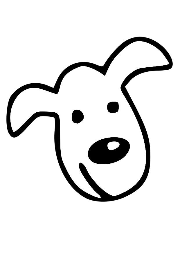 cabeA§a de cachorro Página para colorir cabeA§a de cachorro