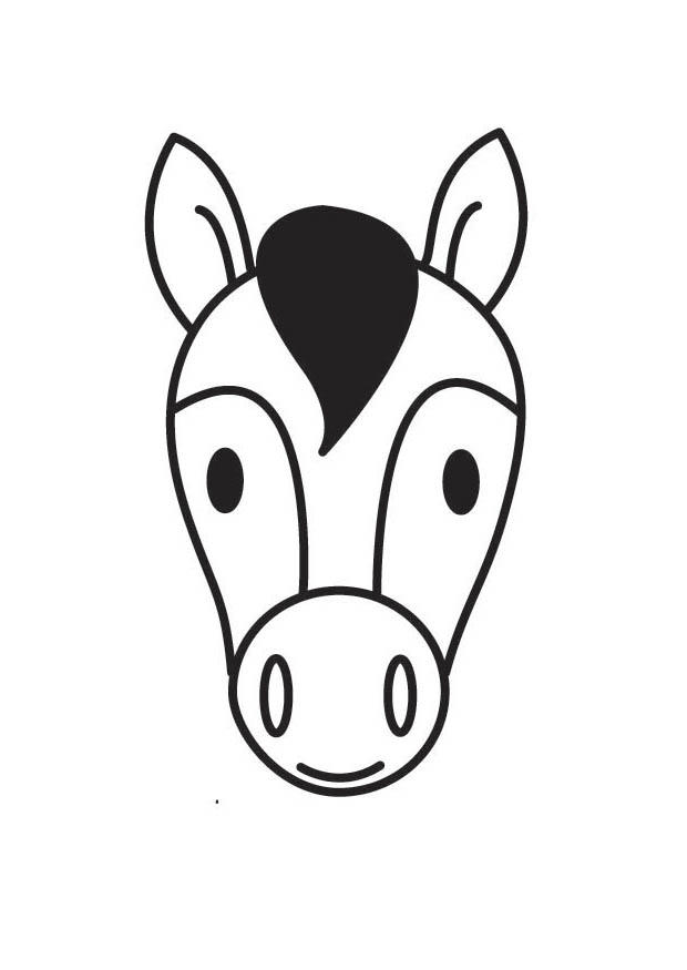 cabeA§a de cavalo Página para colorir cabeA§a de cavalo