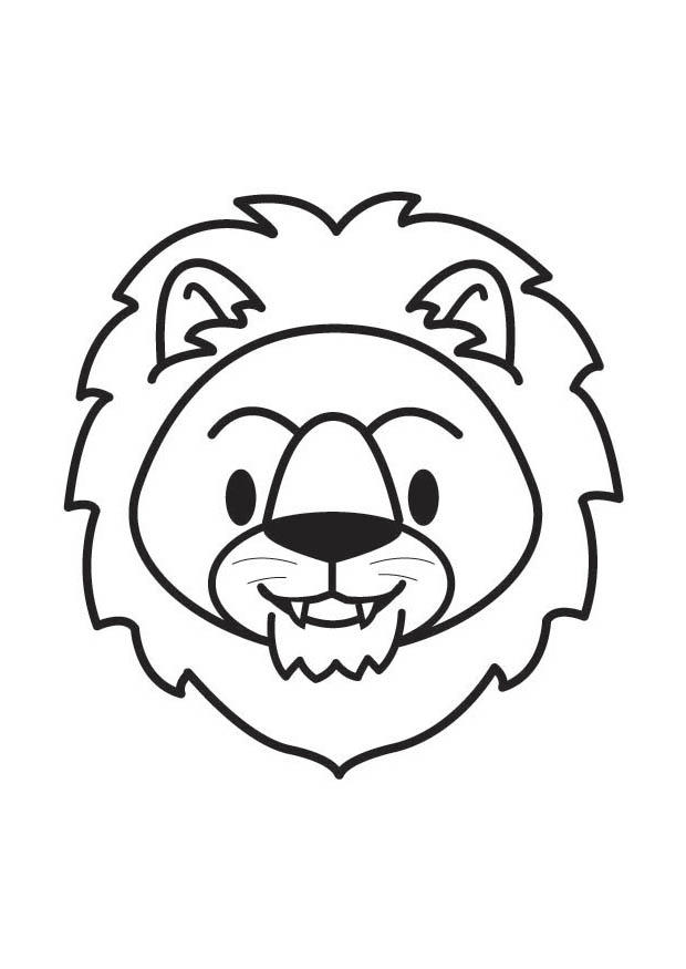 cabeA§a de leA£o Página para colorir cabeA§a de leA£o