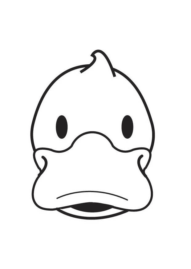 cabeA§a de pato Página para colorir cabeA§a de pato