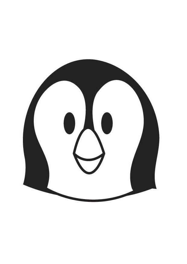 cabeA§a de pinguim Página para colorir cabeA§a de pinguim