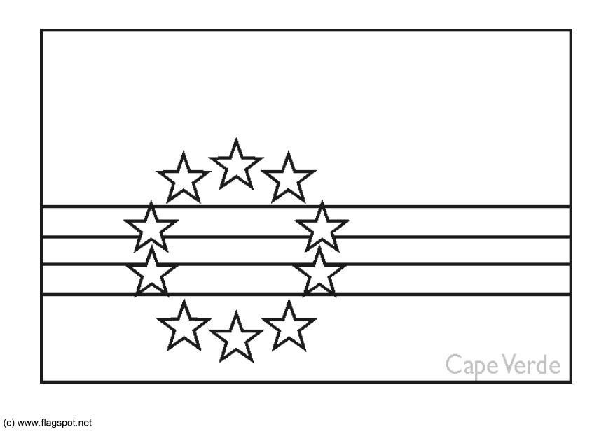 cabo verde Página para colorir cabo verde