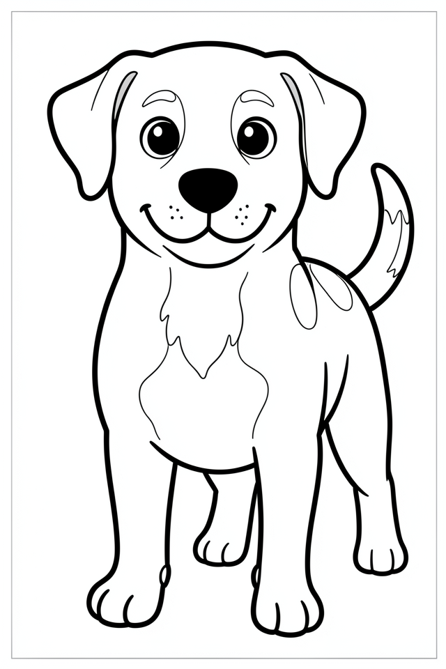 cachorrinho feliz Página para colorir cachorrinho feliz