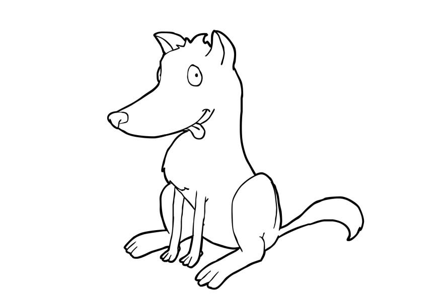 cachorro Página para colorir cachorro