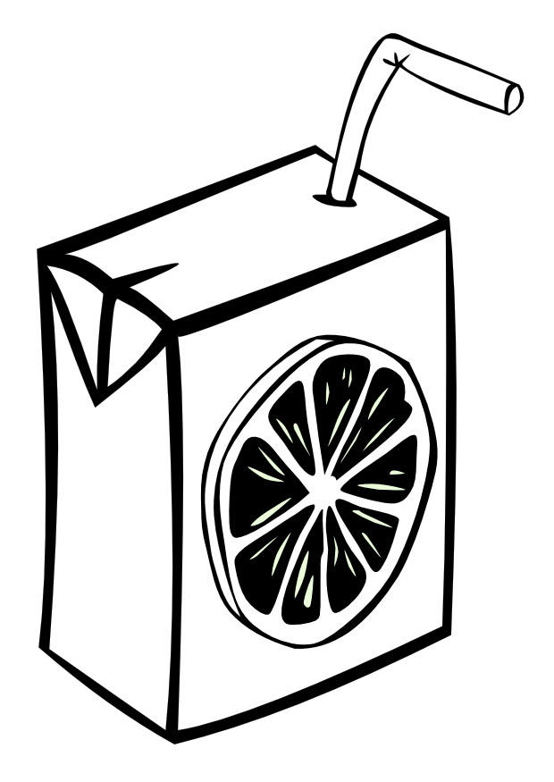 caixinha de suco Página para colorir caixinha de suco