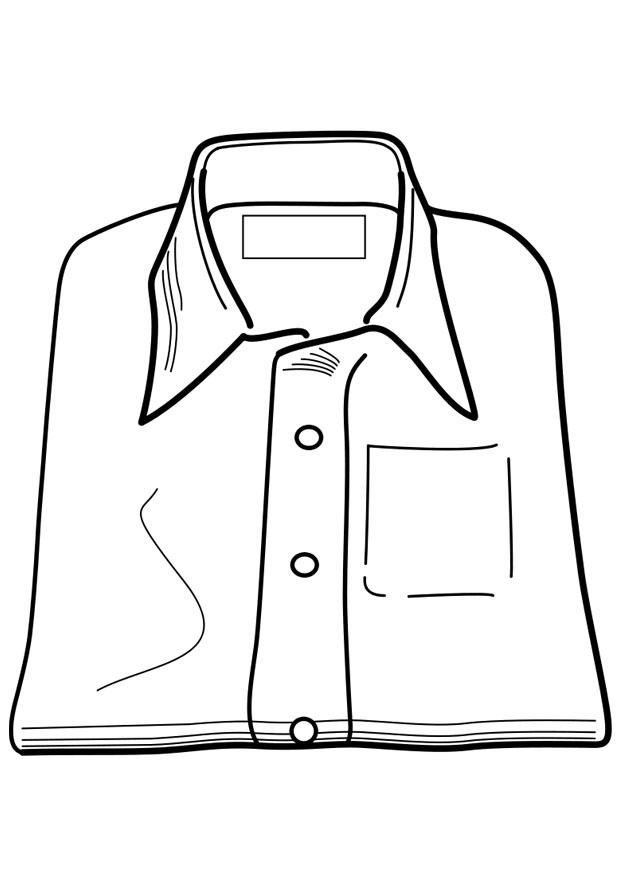 camisa Página para colorir camisa
