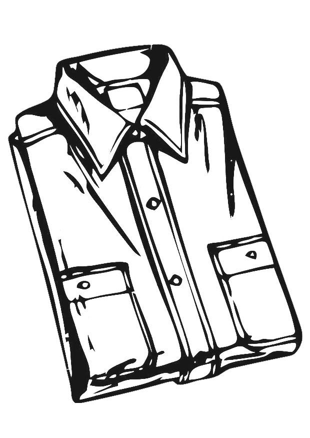 camisa Página para colorir camisa