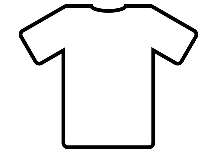 camiseta Página para colorir camiseta