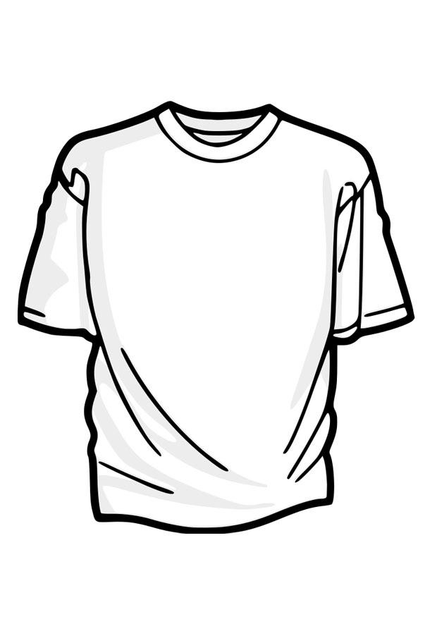 camiseta Página para colorir camiseta