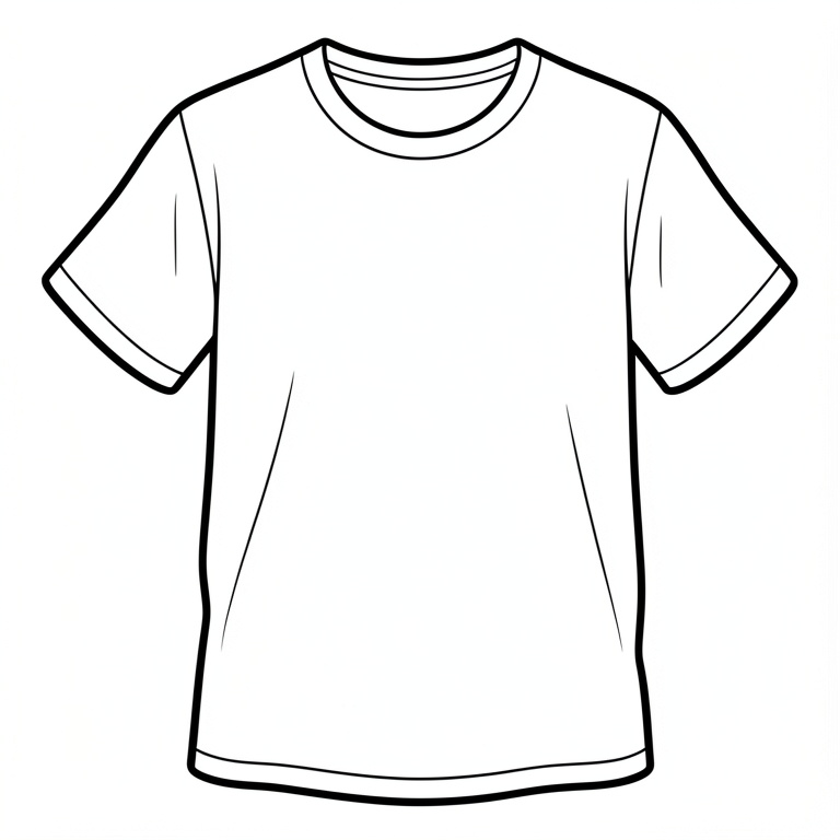 camiseta Página para colorir camiseta