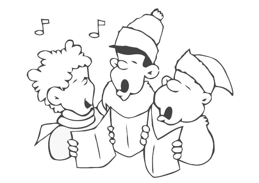 Página para colorir canA§A£o de natal