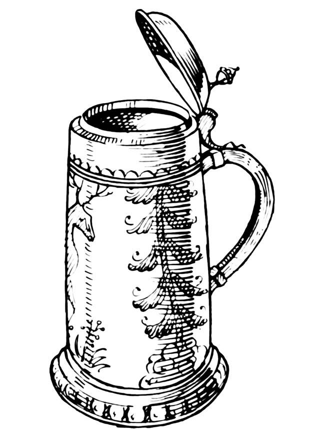 caneco de chopp Página para colorir caneco de chopp