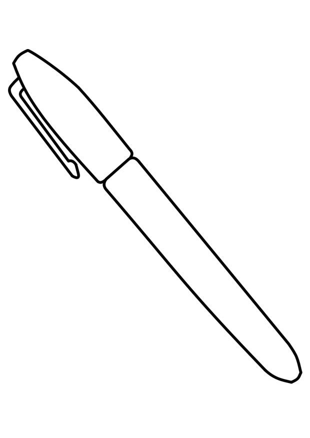 caneta Página para colorir caneta