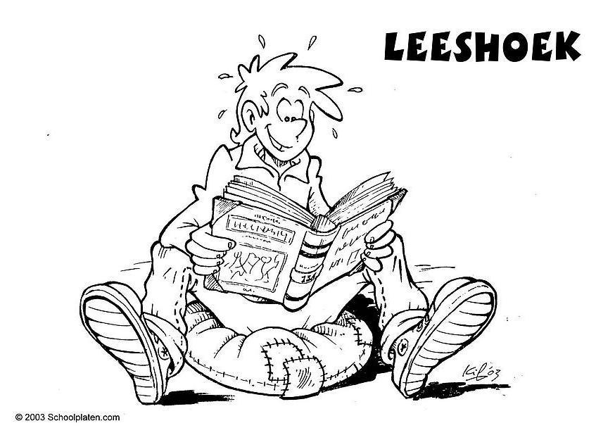canto da leitura Página para colorir canto da leitura