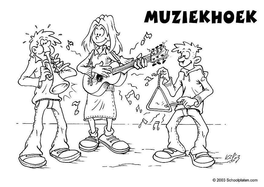 canto da mAºsica Página para colorir canto da mAºsica