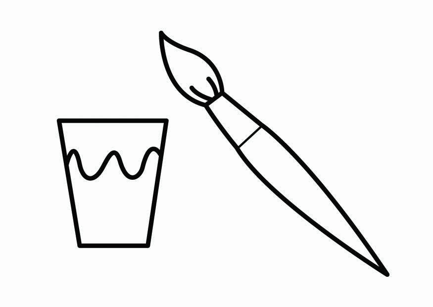 canto da pintura Página para colorir canto da pintura