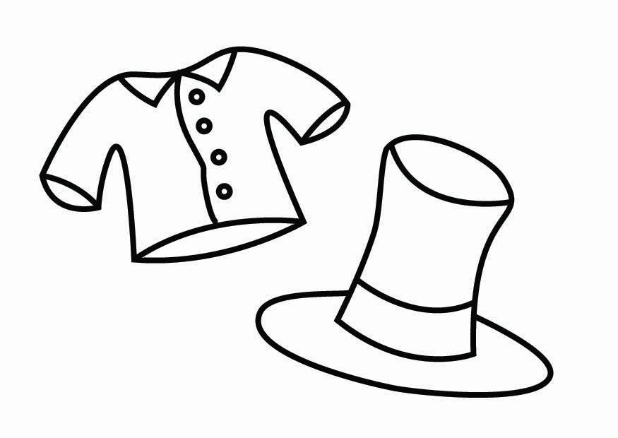 canto das roupas Página para colorir canto das roupas