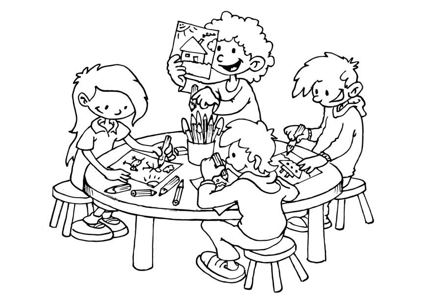 canto do desenho Página para colorir canto do desenho