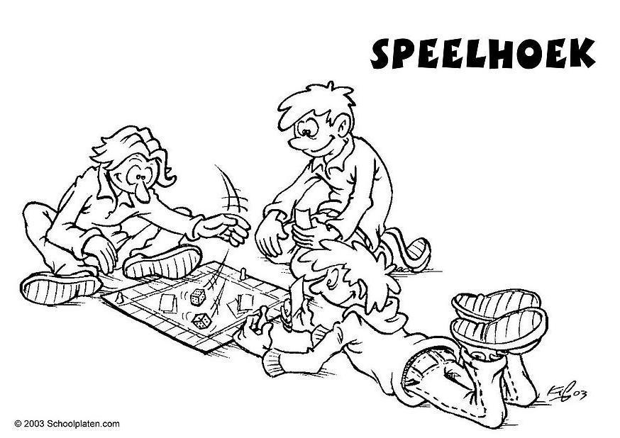 canto do jogo Página para colorir canto do jogo