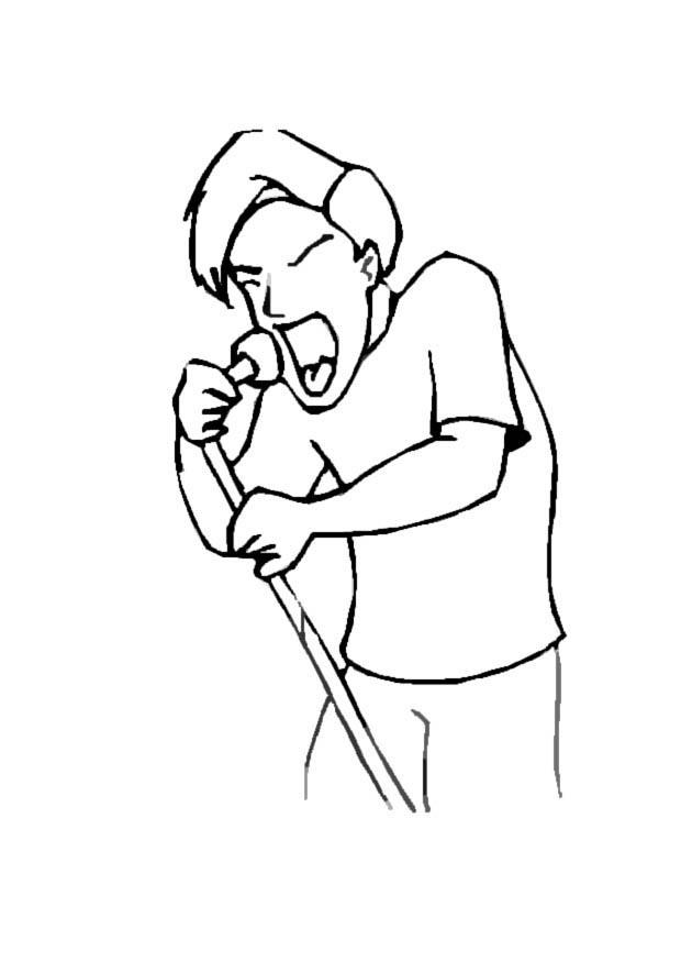 cantor Página para colorir cantor