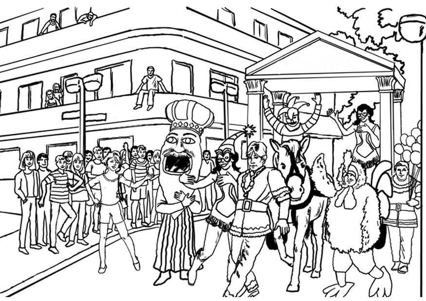 carnaval Página para colorir carnaval