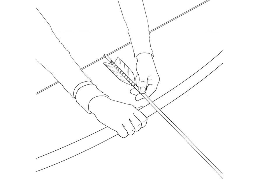 carregando o arco Página para colorir carregando o arco