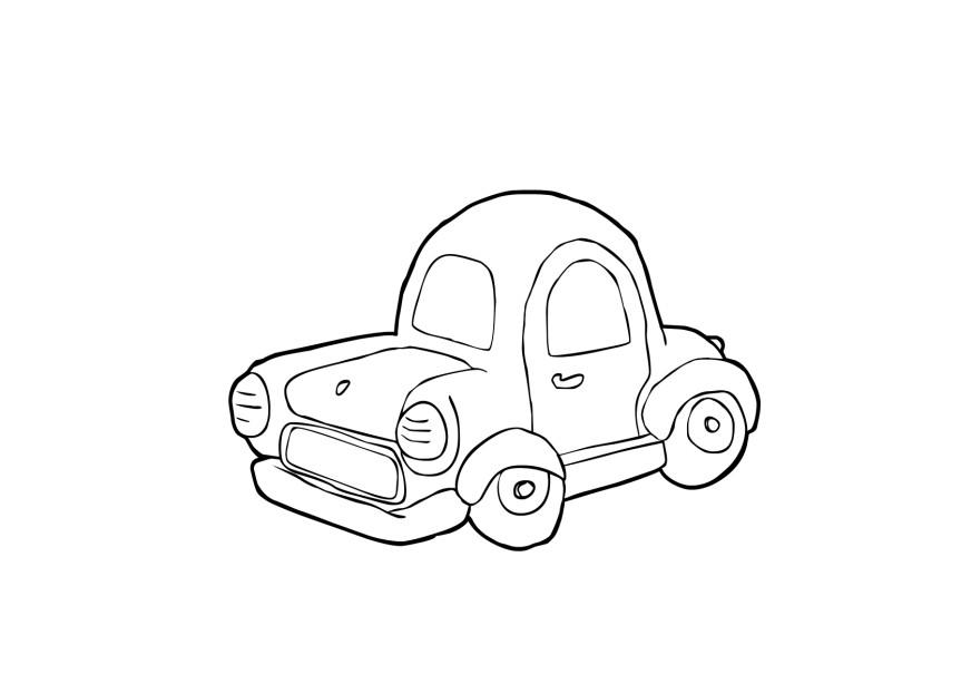 carro Página para colorir carro